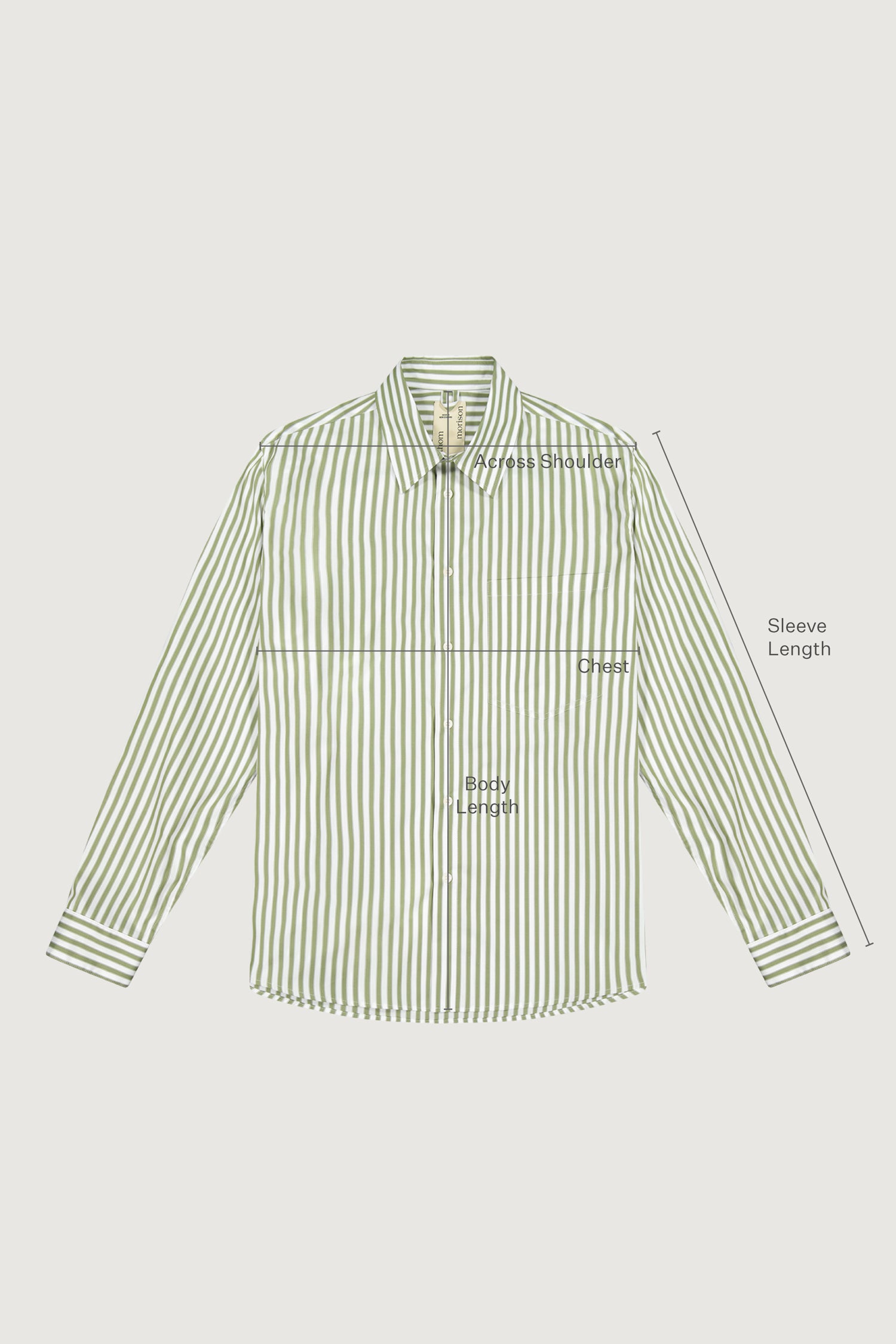Patch Pocket Shirt - Green Stripe