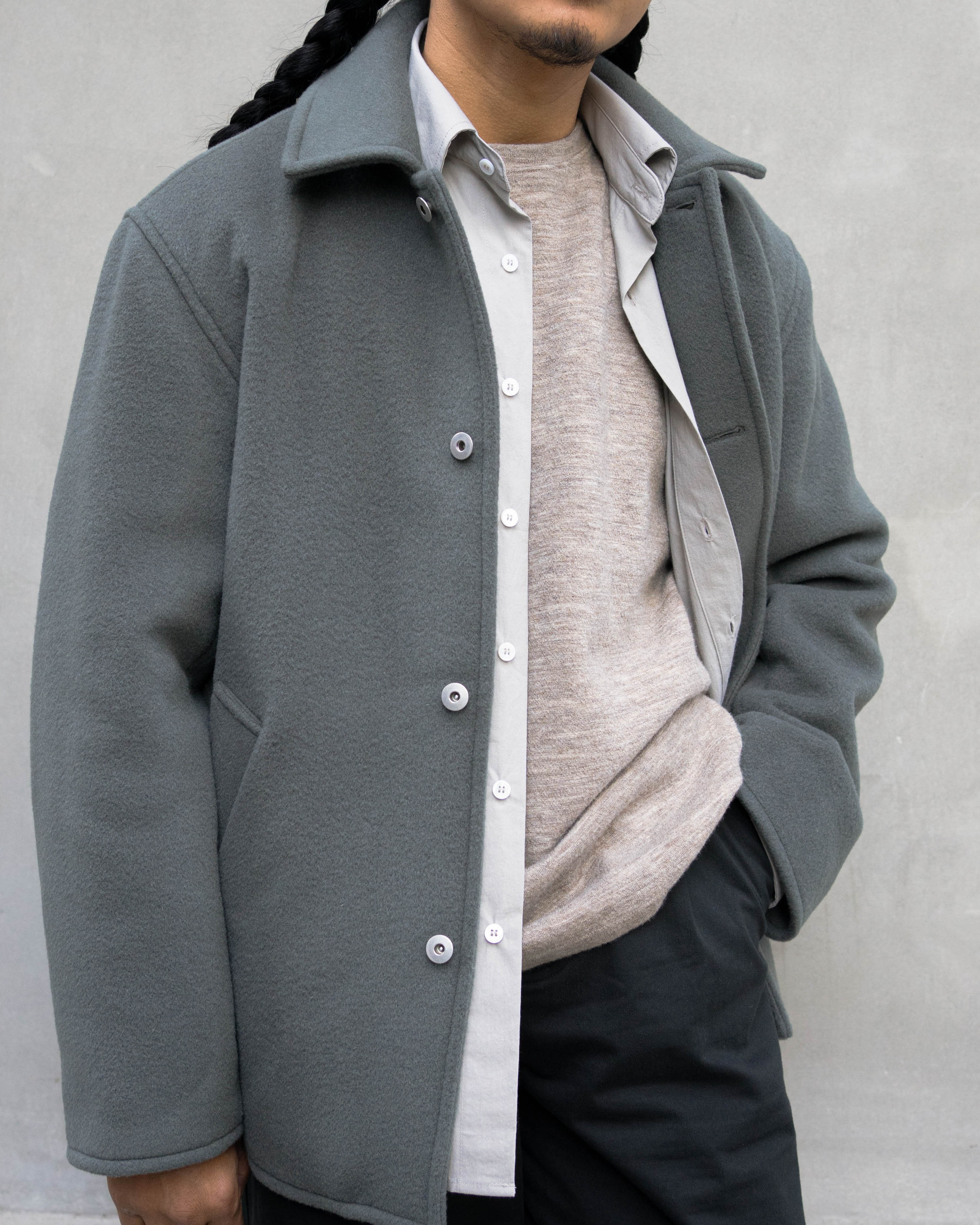 Dual Pocket Wool Coat