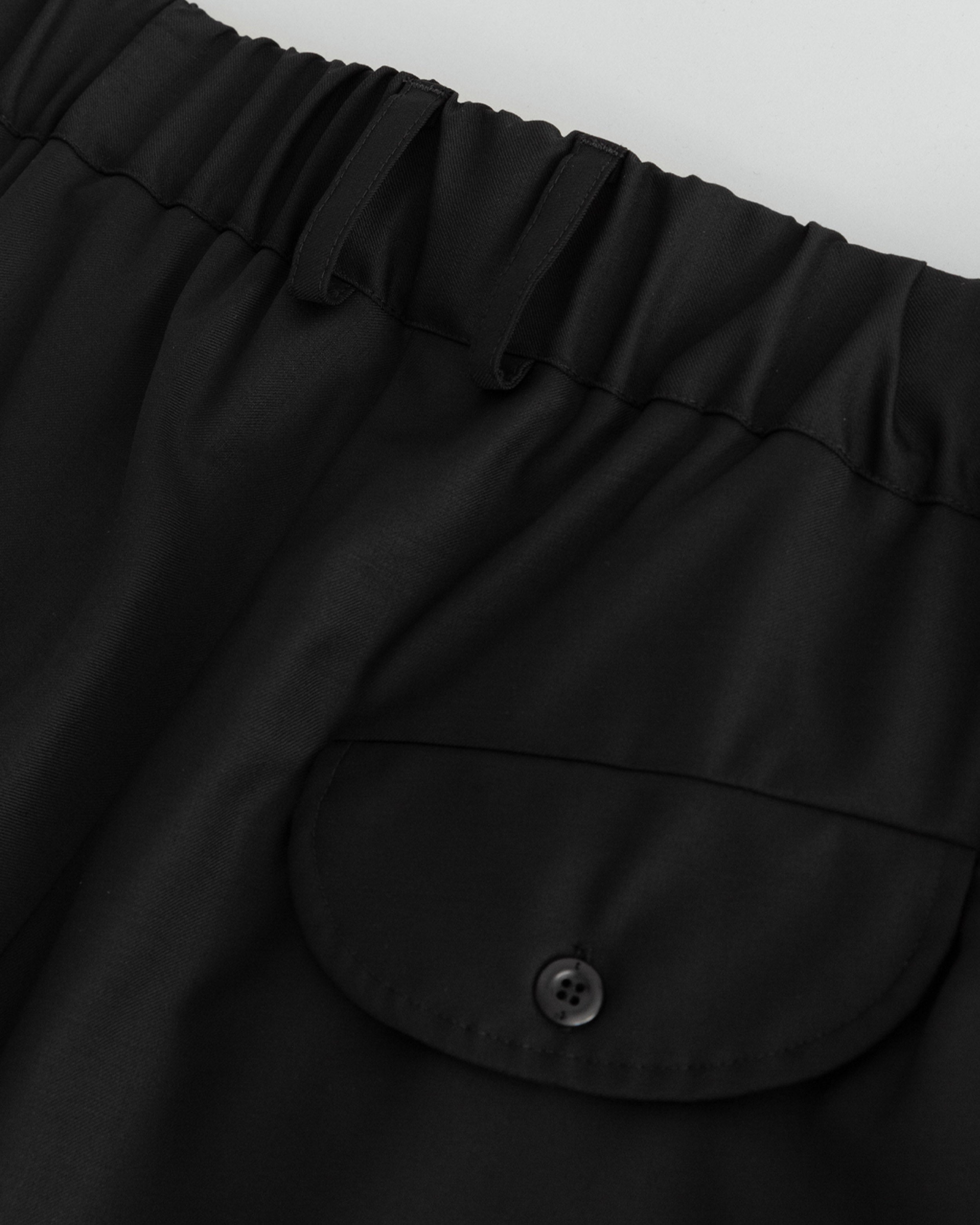 Thom Morison - Elastic Trouser in Black